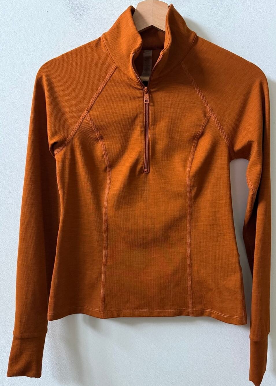 Beyond Yoga heather rib take a hike zip pullover womens size XS
